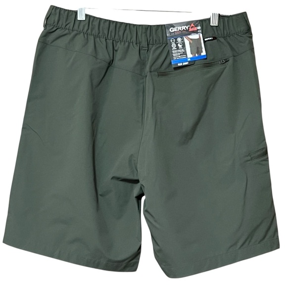 Gerry Tech Short 36 Green Stretch UV Protection Multi-Pocketed Outdoors NWT - Picture 1 of 12